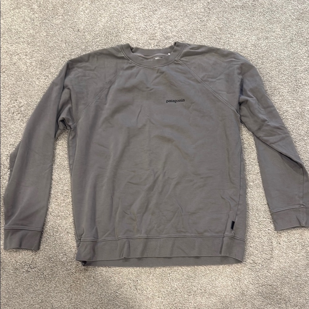 Patagonia Gray Crewneck Sweater Relaxed Fit